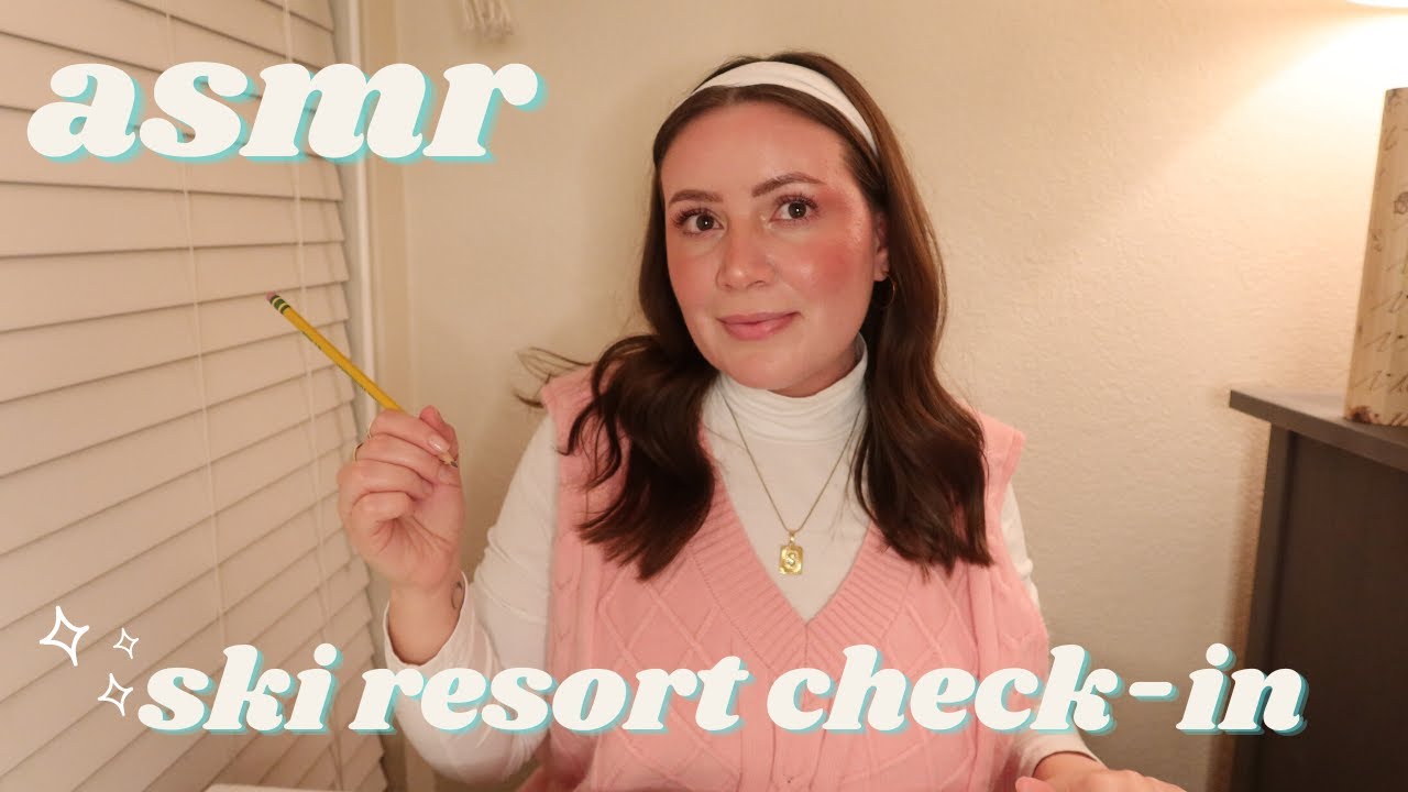 ASMR Winter Ski Resort & Lodge Check-In ⛷ 🏔 Soft-Spoken