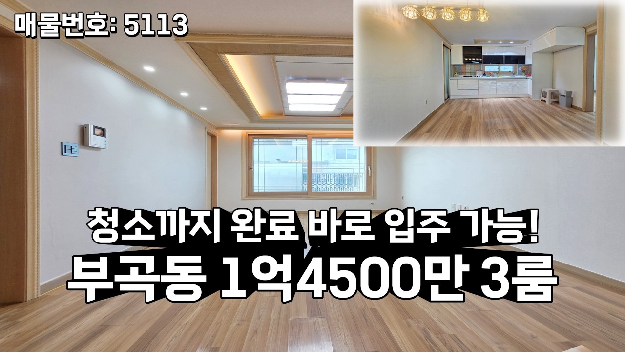 안산 부곡동 아주 저렴한 3룸 빌라 청소까지 완벽