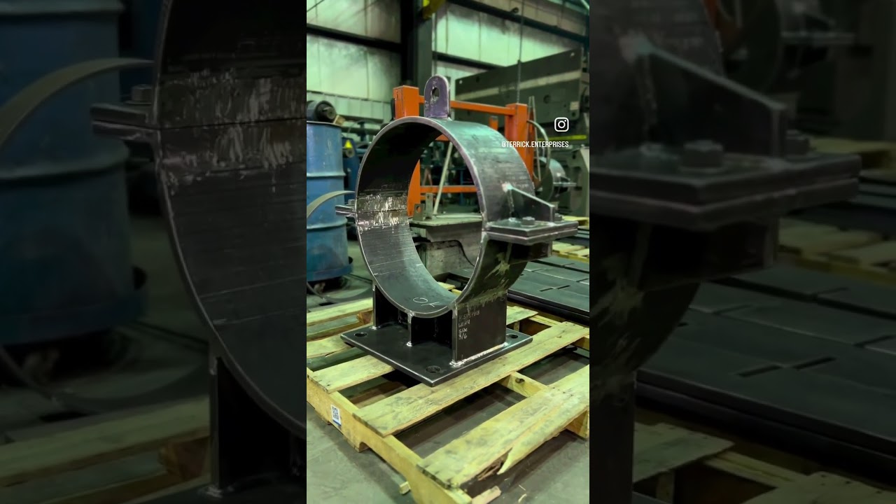 Strong, sturdy, and ready to support! Another completed pipe support from Terrick Enterprises 🙌