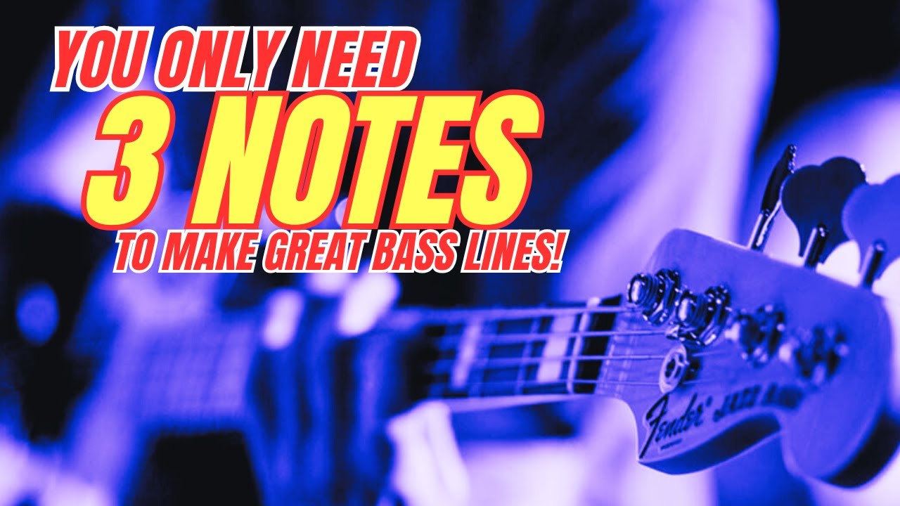 Super Groovy Bass Lines with Just 3 Notes!