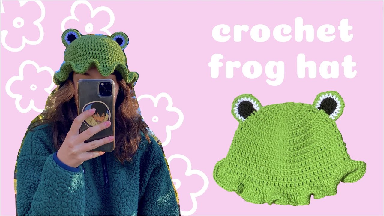 crochet frog hat tutorial! (beginning/intermediate level)