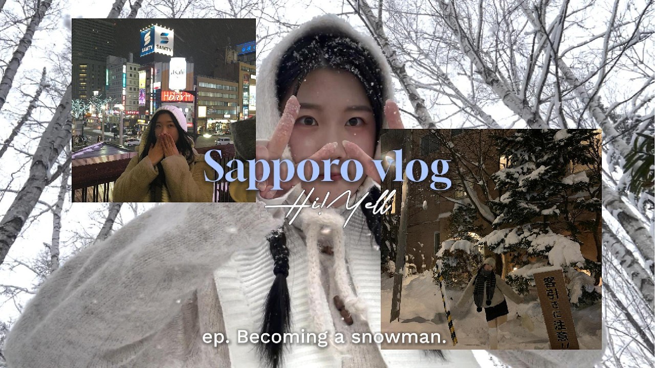 삿포로, 눈사람이 되. ❄️ | Becoming a Snowman in Hokkaido