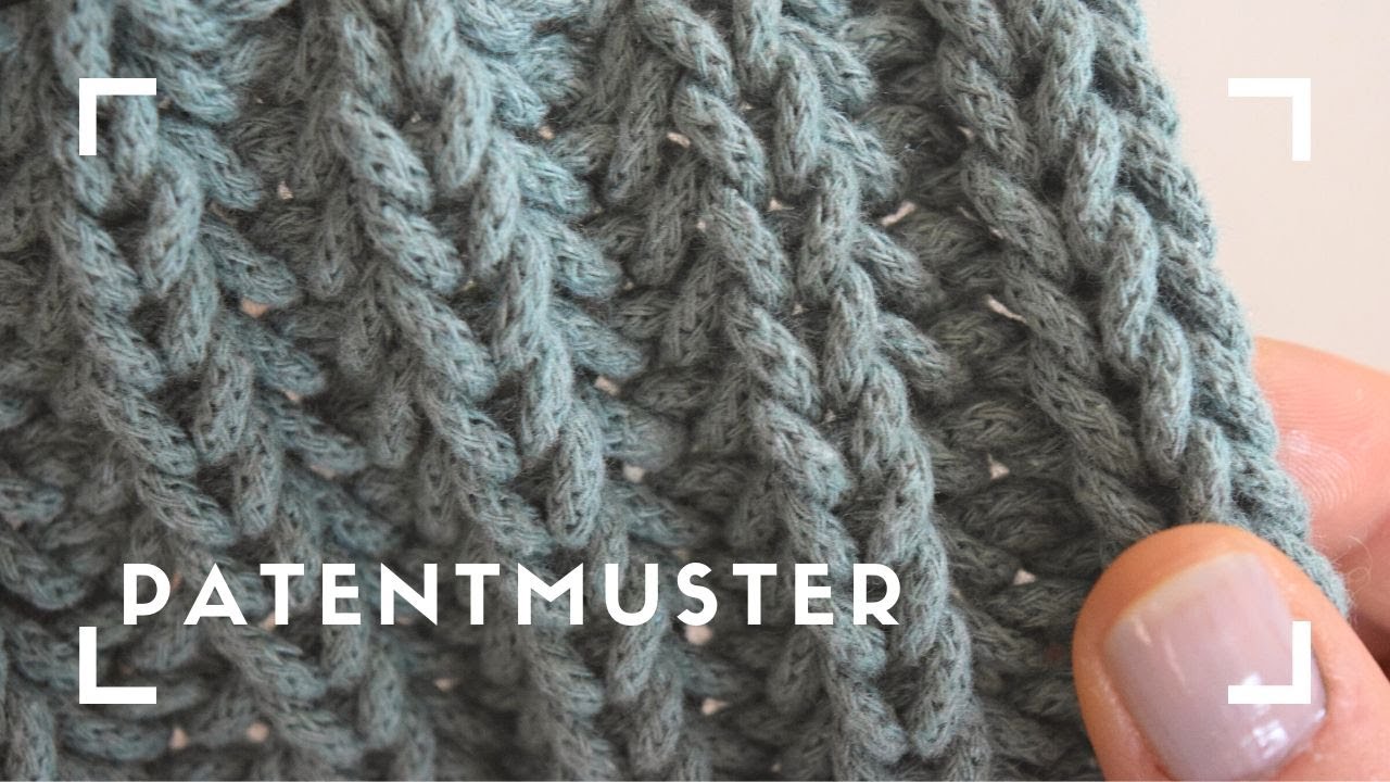 ❤️Schöner Rand beim Patentmuster | Randmaschen