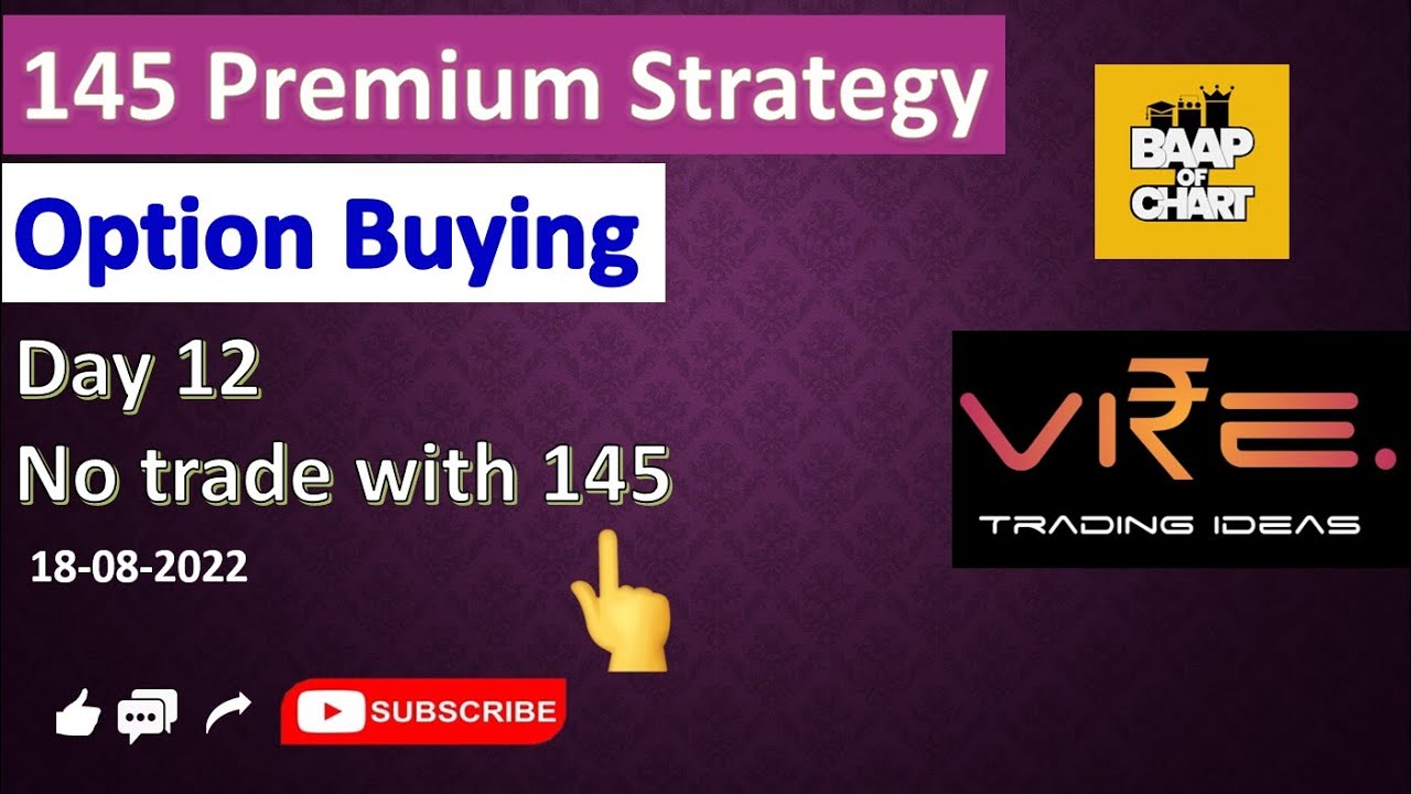 145 Strategy in Tamil | No trade with 145 today | 18-08-2022