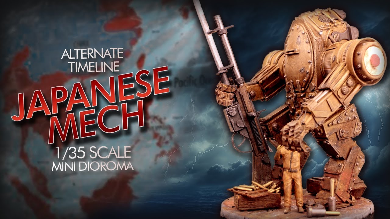 🇯🇵 Диорама японского меха в масштабе 1/35 — третий мех в серии
