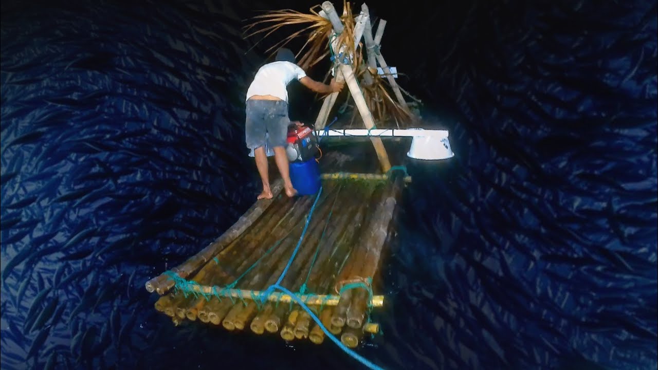 Beda Kapal Beda Cara‼️Begini Proses Menangkap Ikan Di Rumpon Saat Malam Hari || KMN Cinta Kembar