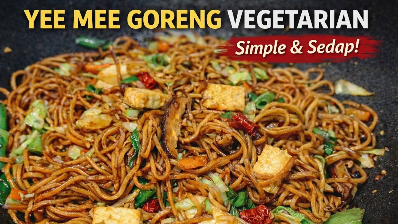 Yee Mee Goreng Vegetarian | Simple & Sedap, Malaysian Style 🍜🌱