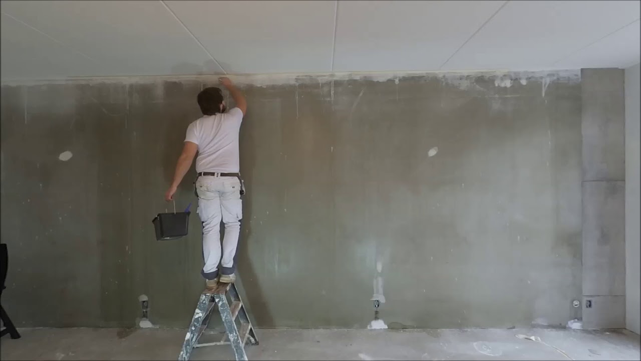 Zoek de verschillen betonlook over beton!  Naast renovlies plakken wij ook gewoon behang!