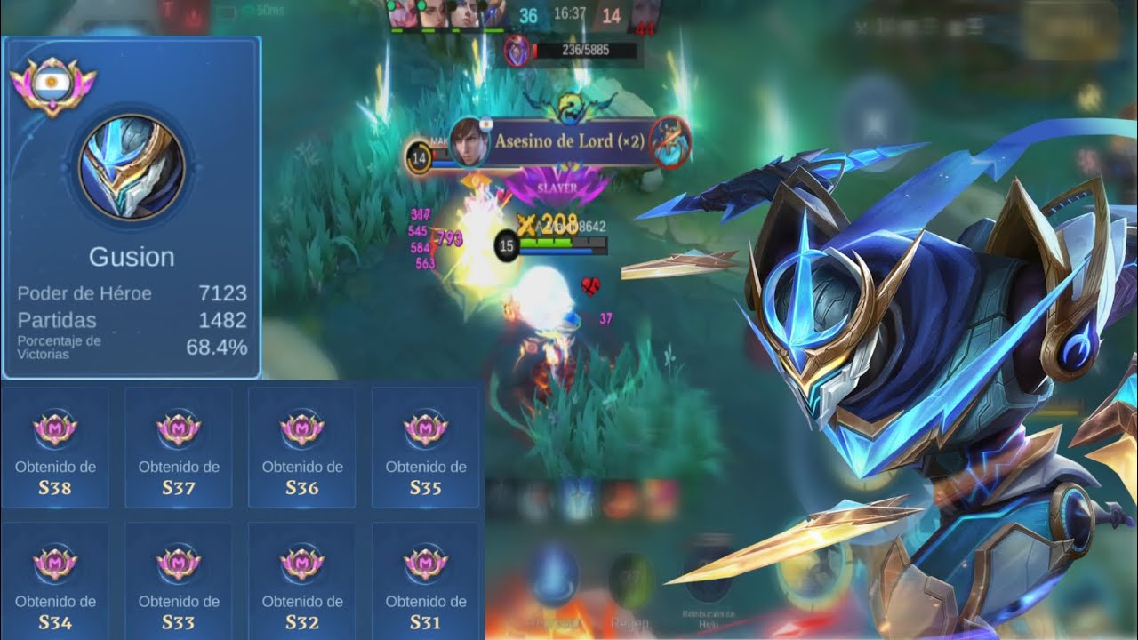 Gusion Solo Q Rank,  jungla invadida en Early