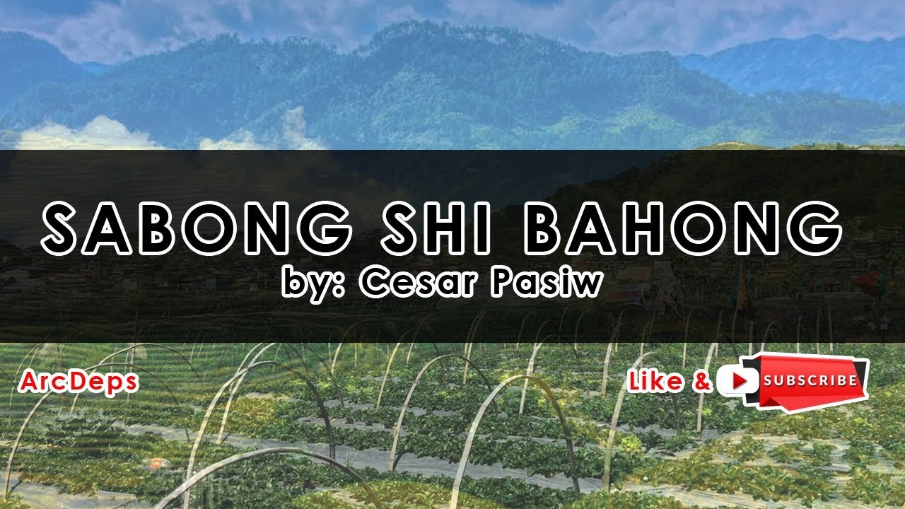 SABONG SHI BAHONG (Lyrics)  by: Cesar Pasiw