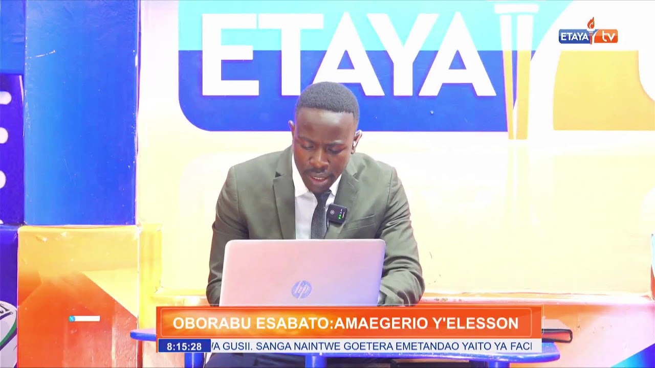 LIVE|| Oborabu Esabato:Amaegerio Y'elesson