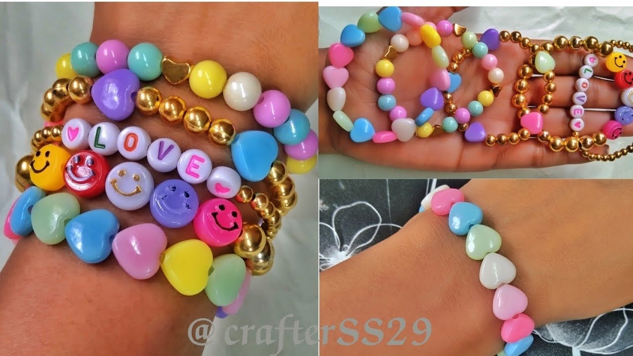 DIY Beads Bracelet || How to make Beaded Bracelet || Easy and Cute Bracelet #diy #bracelet #handmade