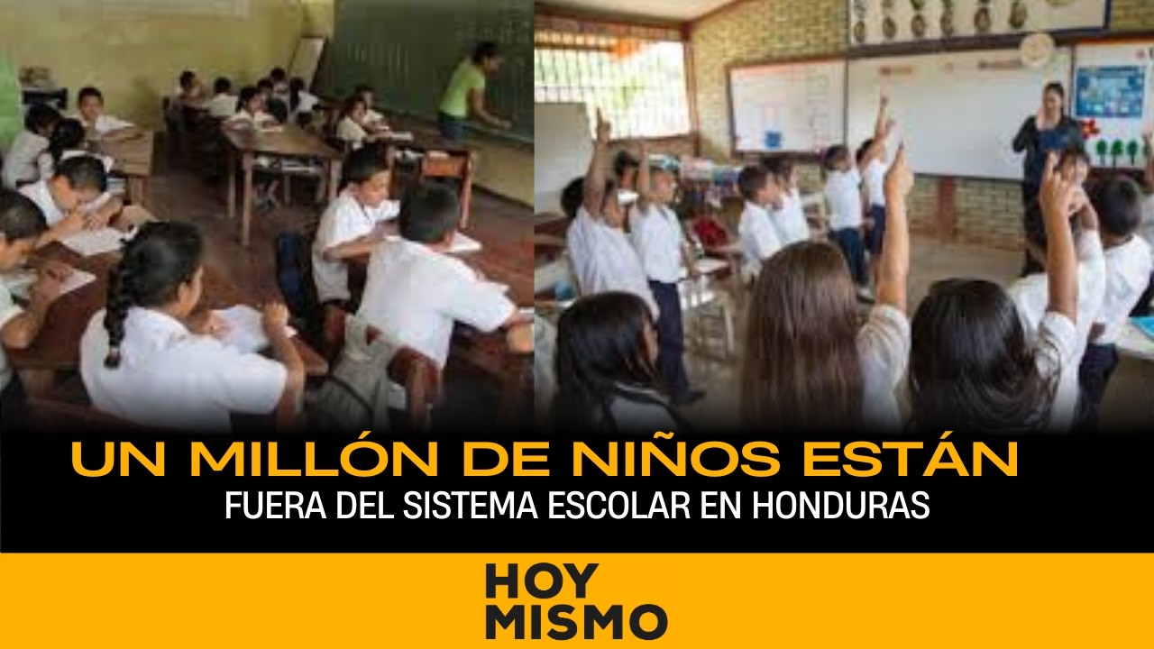 Un millón de niños están fuera del sistema escolar en Honduras: Lanzan plan urgente de rescate.