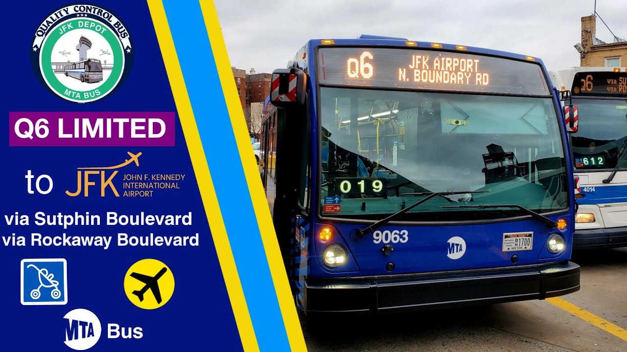 MTABC || JFK Airport Bound 2023 Novabus LFS Diesel #9063 Q6 LTD Full Ride from 165th Street Terminal
