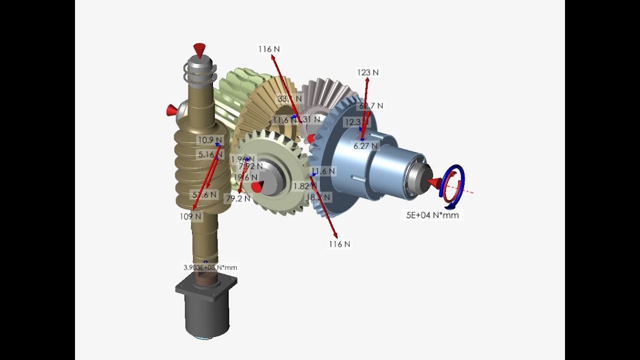 Altair Inspire Motion: Kinematic Analysis of Differential Gear (Thai)