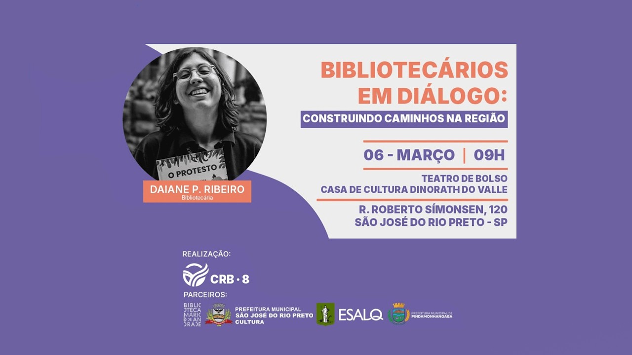 Palestra: Bibliotecários em Diálogo: Construindo Caminhos na Região