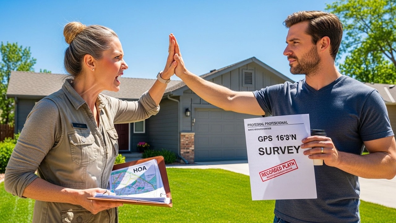 HOA Claimed My Detached Garage Is On Common Land, Original Survey Proved Them Wrong In Court