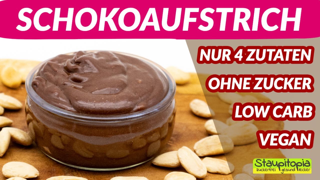 So kannst du einen leckeren Schokoaufstrich ohne Zucker aus nur 4 Zutaten selber machen!