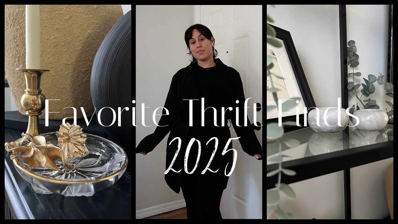 Favorite Thrift Finds 2025!! Upcycled Home Decor + Random Object but I love it