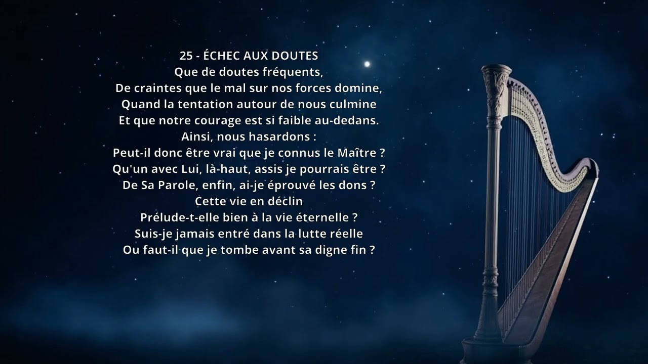 POÉMES 🎵 - 25 ÉCHEC AUX DOUTES (2)