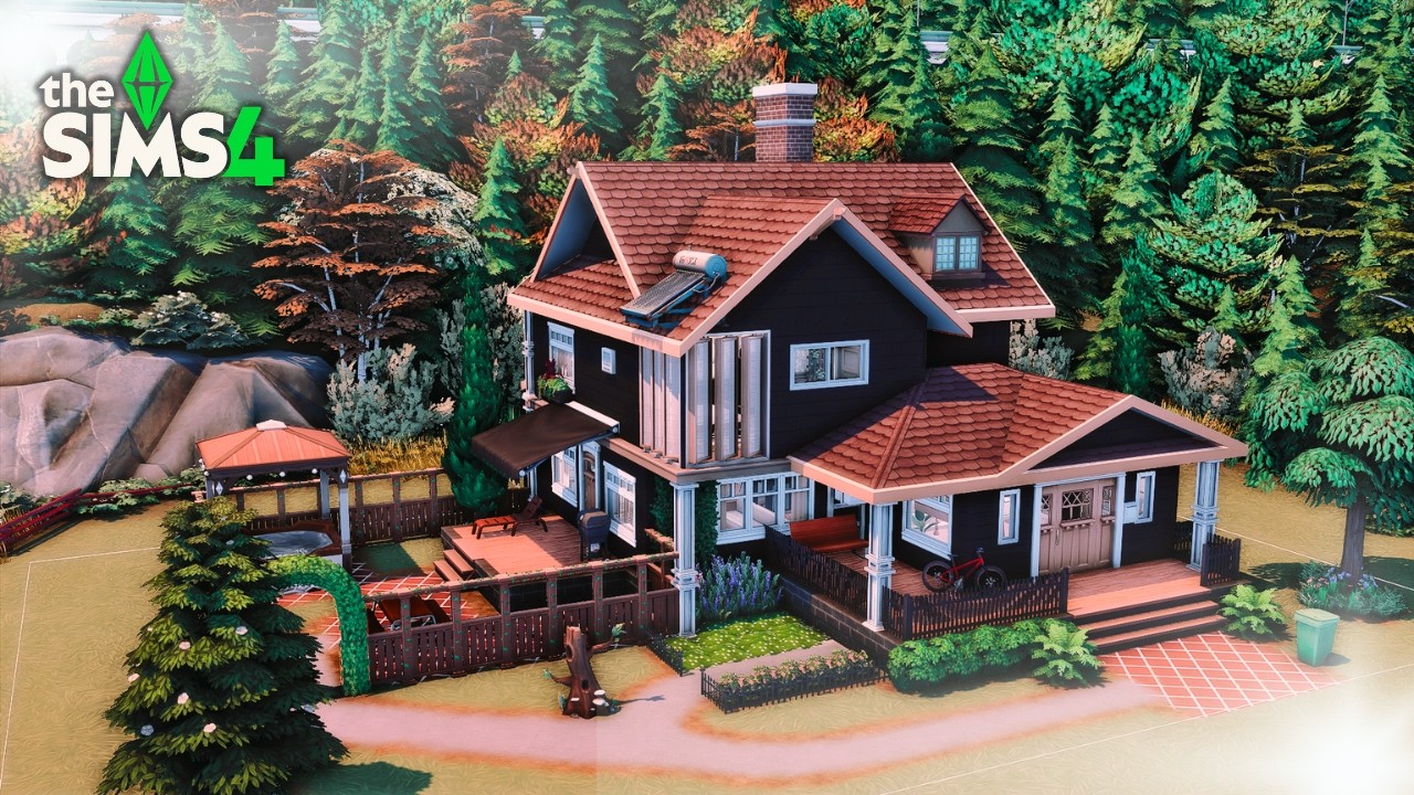 Forest Retreat / The Sims 4 / speed build / no cc