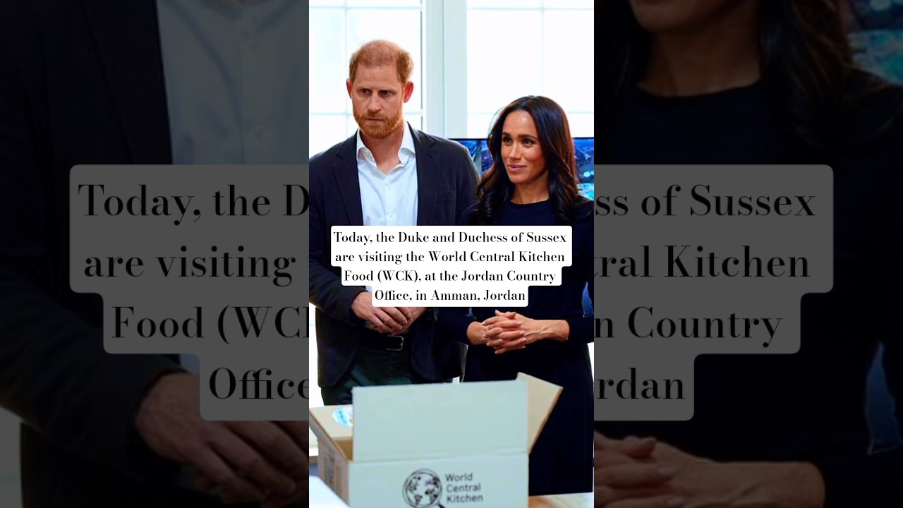 The Sussexes visited the World Central Kitchen Food & the Jordan Country Office in Amman, Jordan.📸
