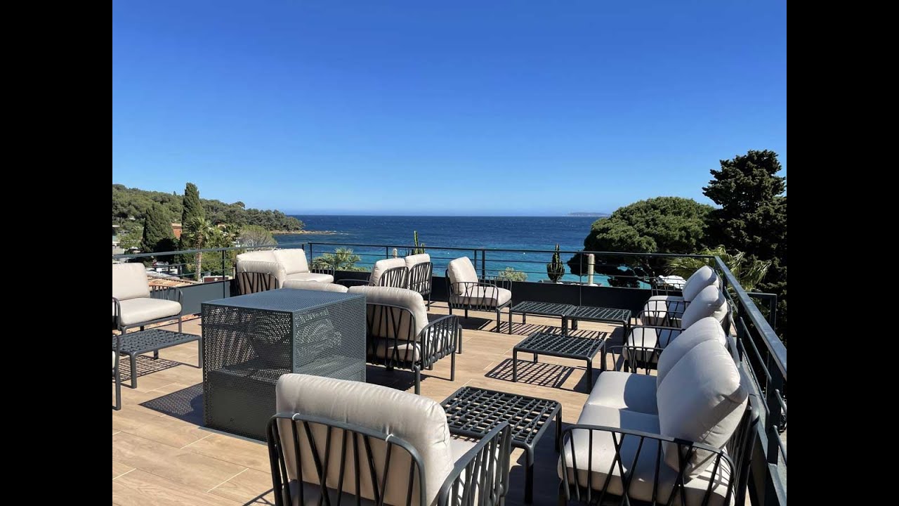 H&ocirc;tel Les Alcyons - Roof-top piscine bar vue mer