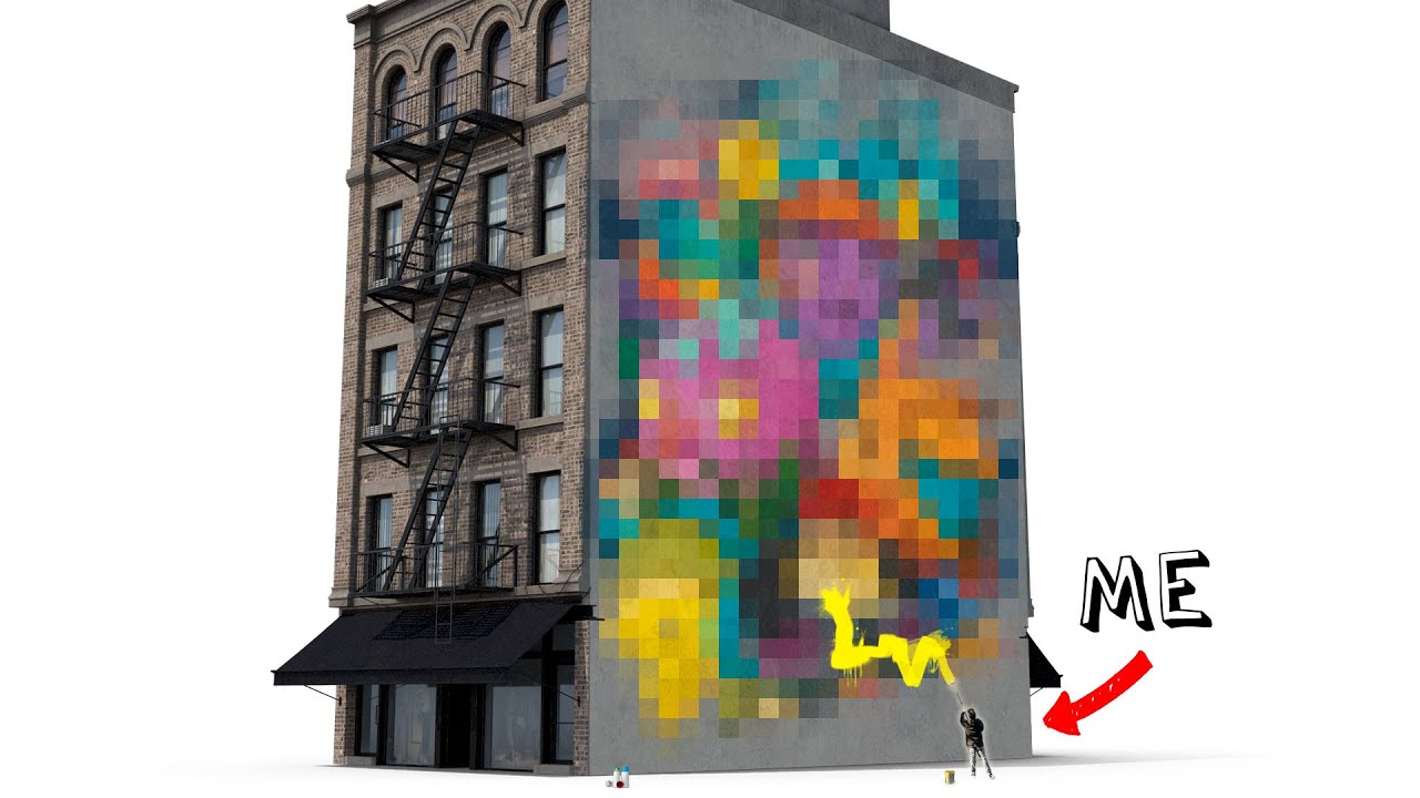 I Paint my TALLEST MURAL Ever! - Ft. Kiptoe