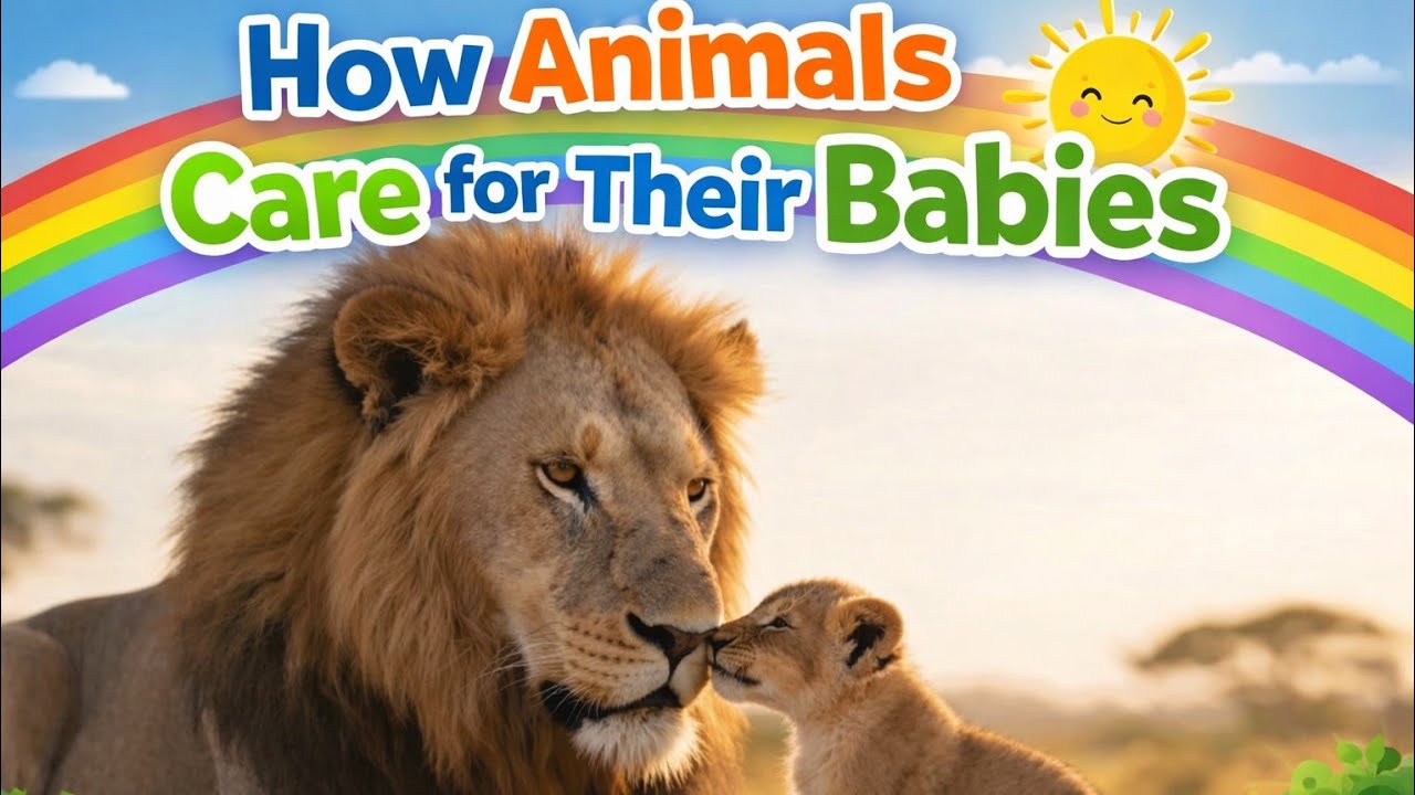 How Animals Care for Their Babies 🐾 | Animal Parenting for Kids | Fun Learning Video