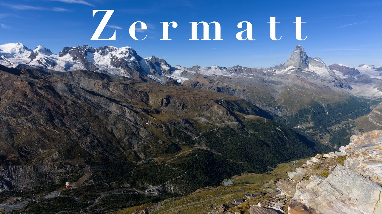 Scenic Hike from Rothorn to Blauherd, Zermatt, Switzerland
