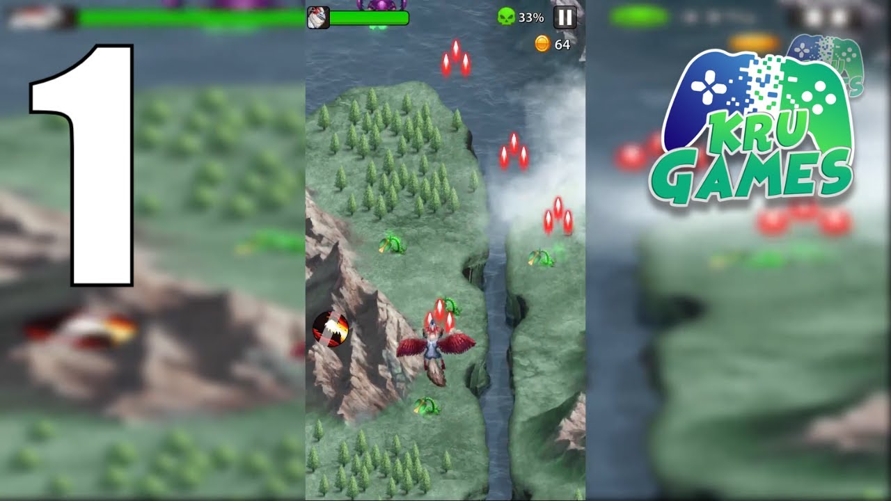 Dragon shooter - Dragon war - Arcade shooting game Gameplay Walkthrough #1 (Android, IOS)