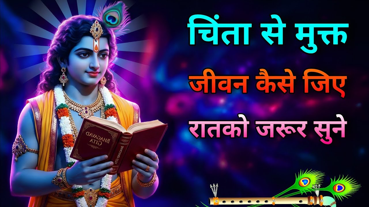 चिंता से मुक्त जीवन कैसे जिए जरूर सुने! 🔥💬 Bhagwad Geeta Best Krishna Motivation Video #bhagwatgeeta
