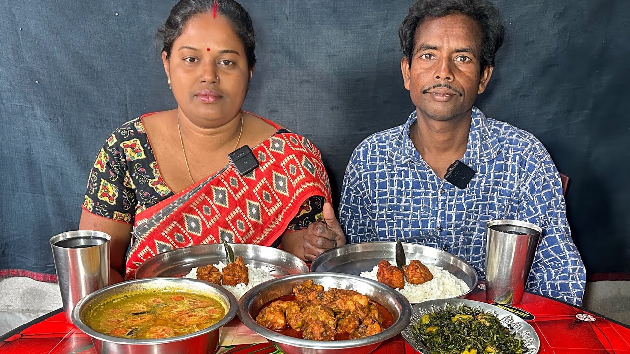 আজকের লাঞ্চ মেনু পুরো হিট! চিকেন মাঞ্চুরিয়ান ও পকোড়ার সাথে মেথি শাক ও টমেটো ডাল | Lunch Menu