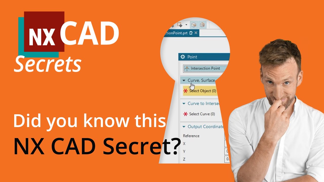 Did you know this NX CAD Secret? The impossible Intersection Point - Siemens NX 1980 or older