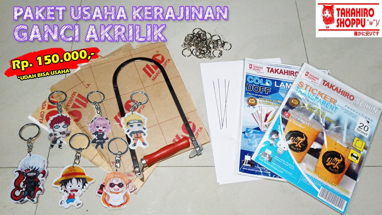 REVIEW PAKET USAHA KERAJINAN GANTUNGAN KUNCI AKRILIK UNTUK PEMULA