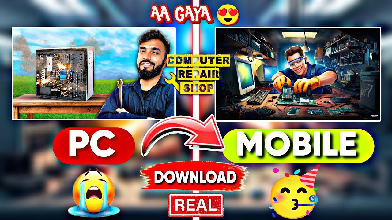 COMPUTER REPAIR SHOP SIMULATOR 🥳 GAME AA GAYA FOR MOBILE | DOWNLOAD COMPUTER REPAIR SHOP IN MOBILE ❓