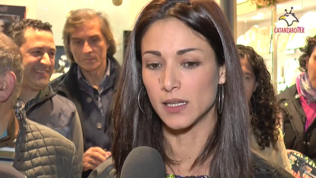 Barbara Clara di Centovetrine a Catanzaro, ospite della Gioielleria Megna
