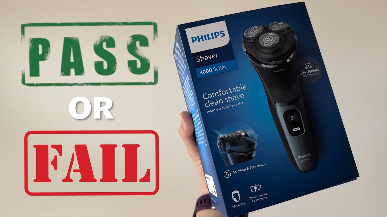 Электробритва Philips Shaver 3000 Series для влажного и сухого бритья S3144/00 | Распаковка и тес...