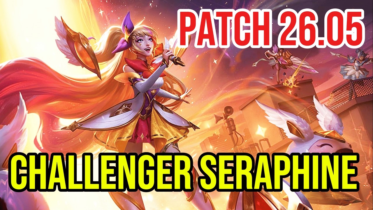 Seraphine Support Full Gameplay | Challenger | Mikyx (SK Gaming) | Patch 26.05