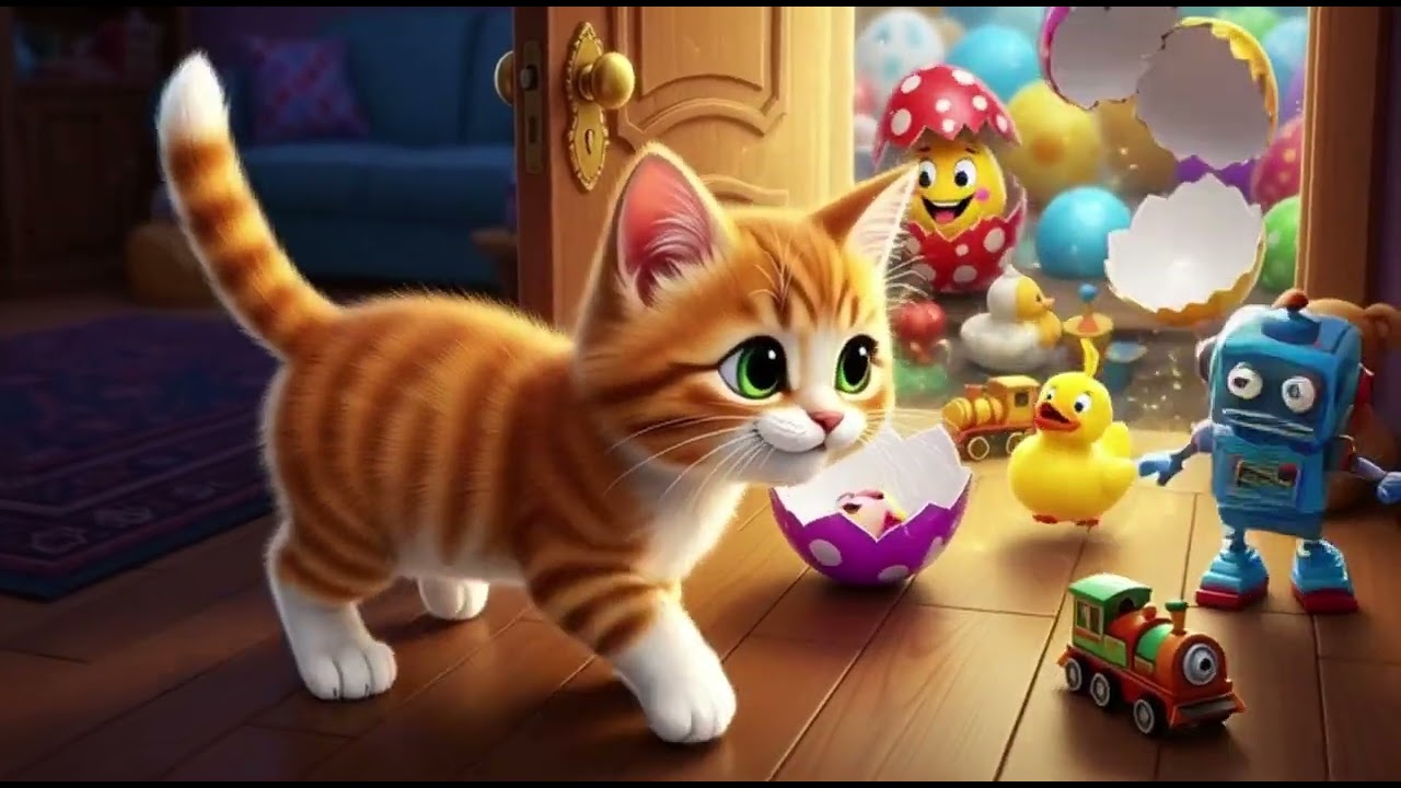 Meow Meow Becomes a GIANT Cat! | Magic Surprise Eggs & Color Balls Fun 🐱🎁