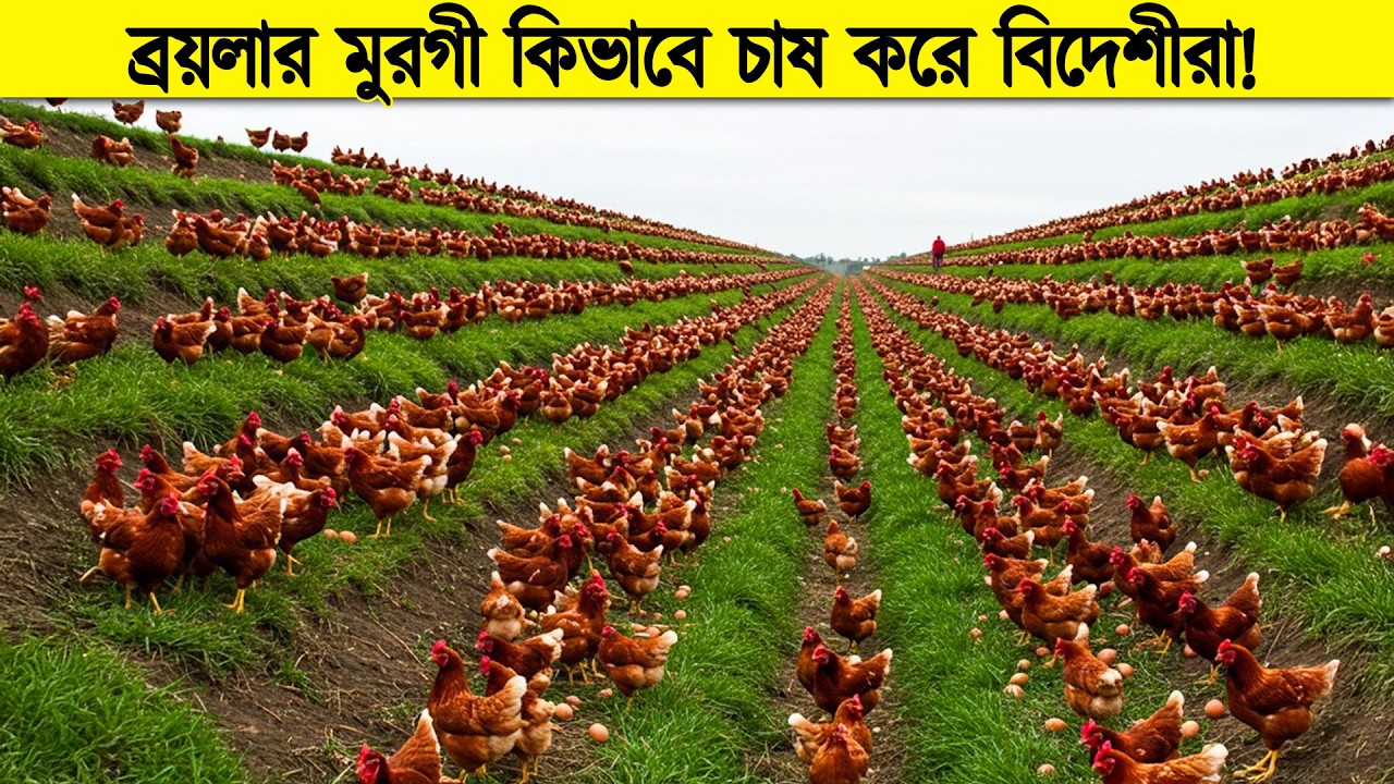 দেখুন বিদেশীরা কিভাবে মুরগী চাষ করে, আর আমাদের দেশে যা হয় !