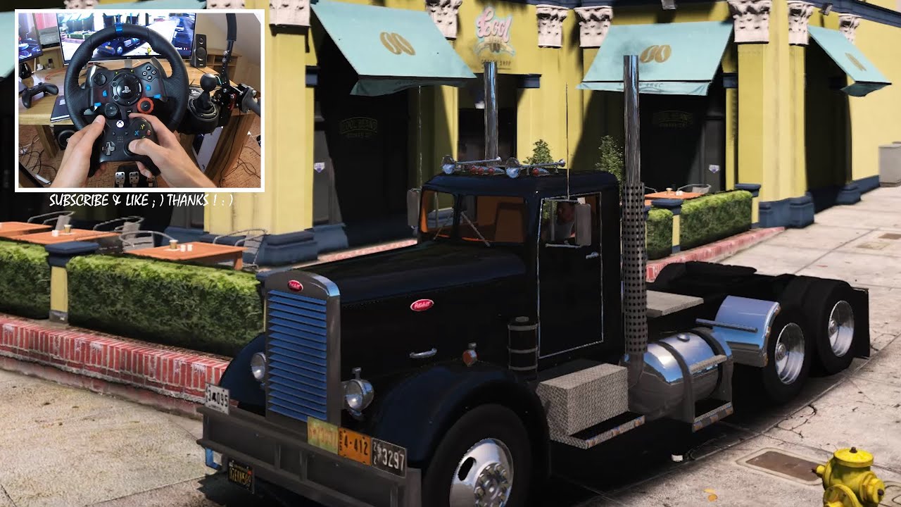 GTA V - 1955 Peterbilt 351 | Logitech G29 🔥 Ray Tracing mod !