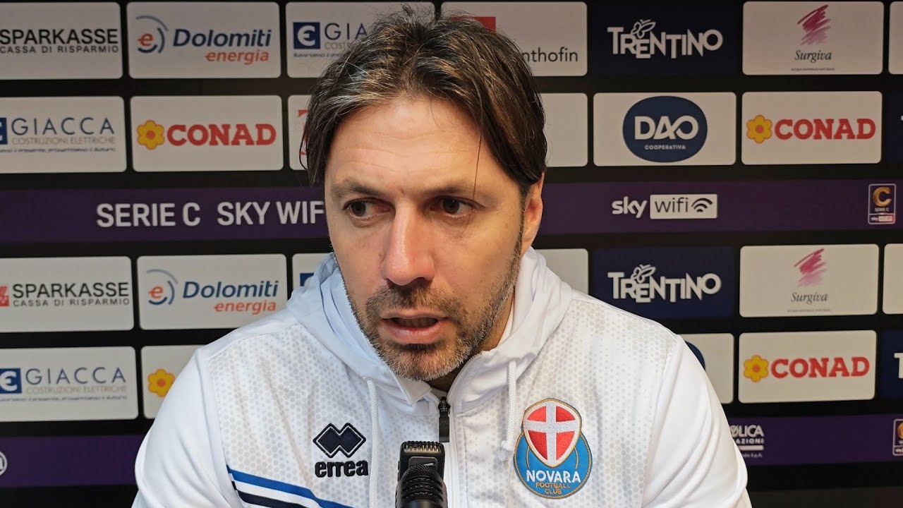 Trento-Novara | Conferenza post gara di mister Dossena