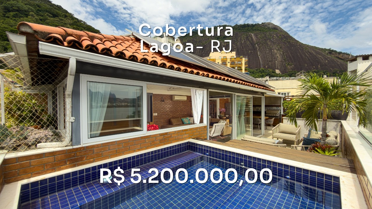 COBERTURA REFORMADA COM VISTA PARA LAGOA E CRISTO | 257 m² | QUITERIA IMÓVEIS BOUTIQUE | LAGOA | RJ