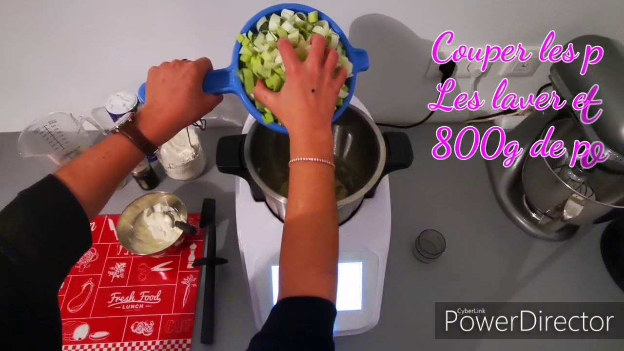 Fondue de poireaux (recette intégrée) monsieur cuisine