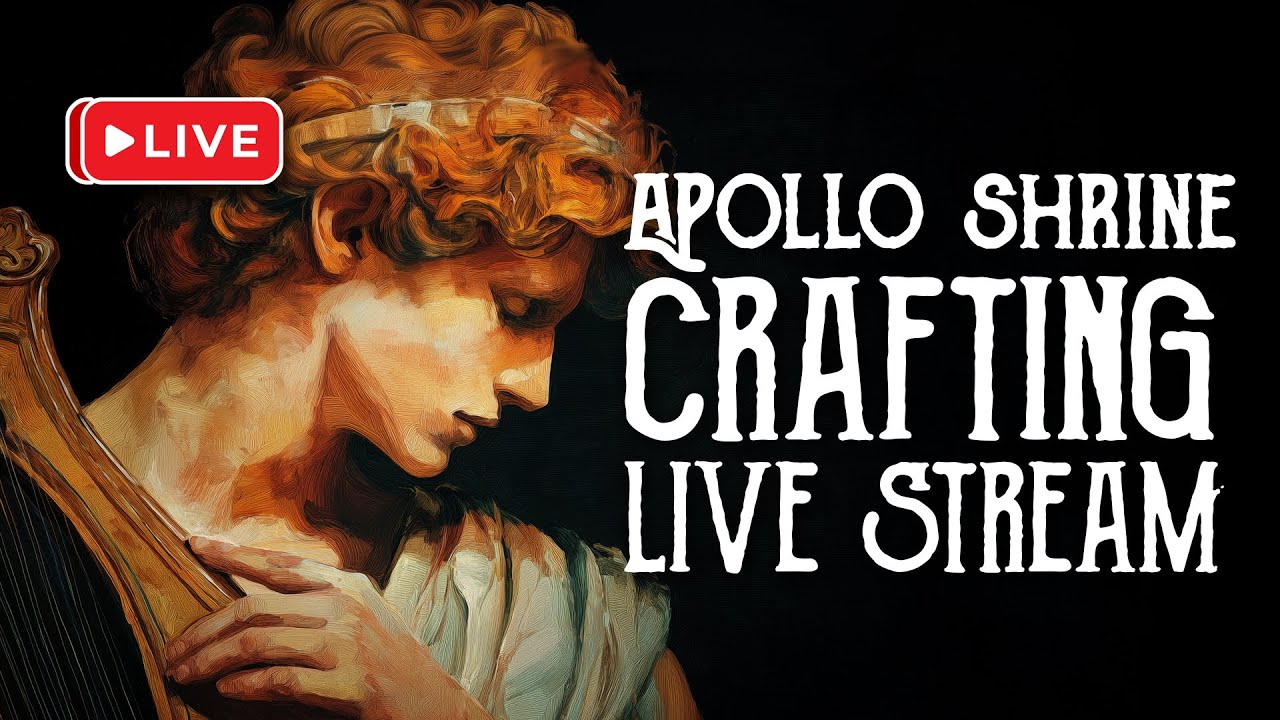 Craft a shrine with me for the Greek God Apollo - Magical Crafting - Live Stream