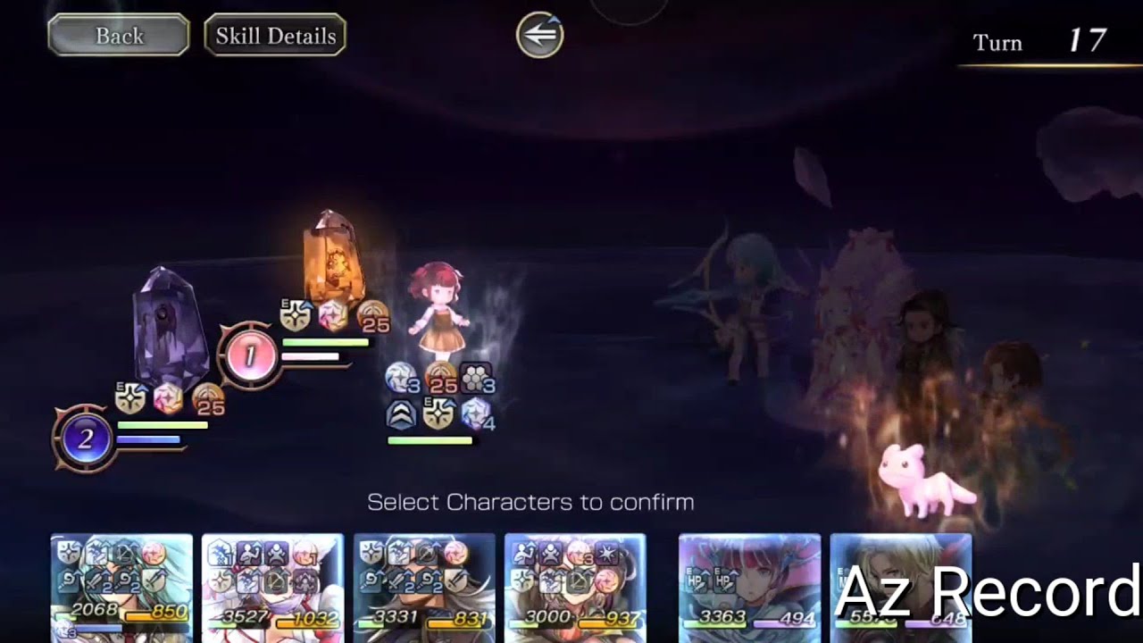 Another Eden - Trial to Refuse the Apex Order Extreme Stage 5 (All Pierce team, improved 17 turns)