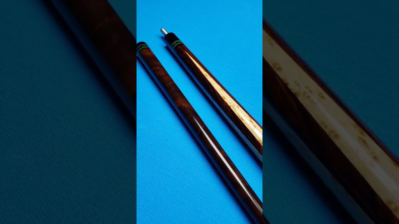 🟢🟣🟢 SPECIAL 60 INCH JT CUSTOM CUE 🟣🟢🟣 EXCELLENT KIELWOOD! @ Crossroadcues.com