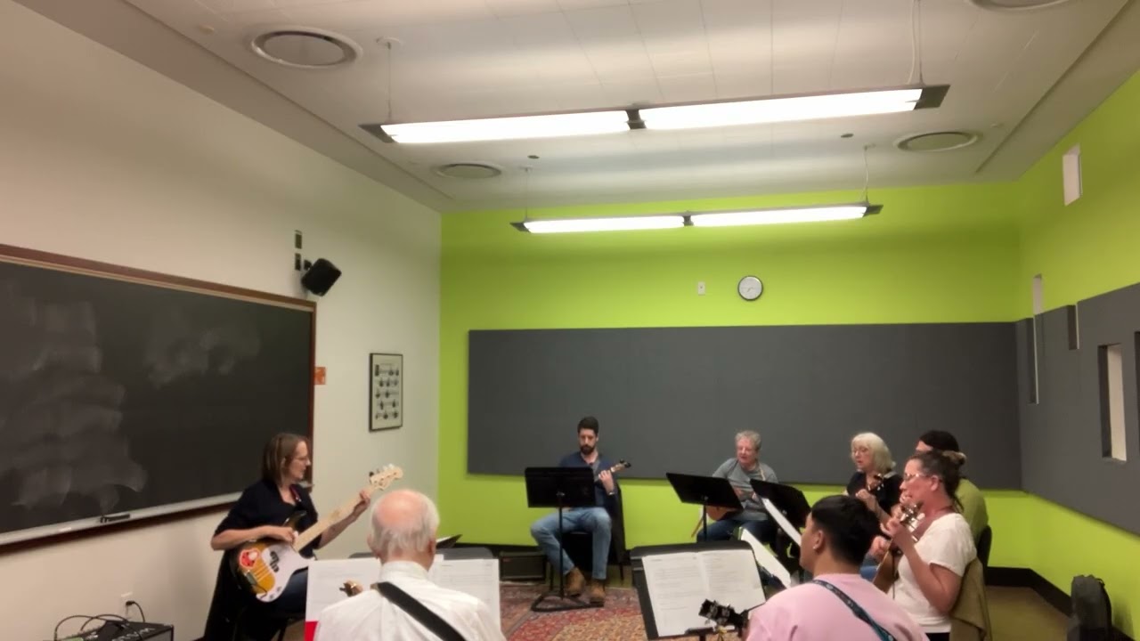 Ukulele 3 class, Old Town School of Folk Music, Mr Brightside cover
