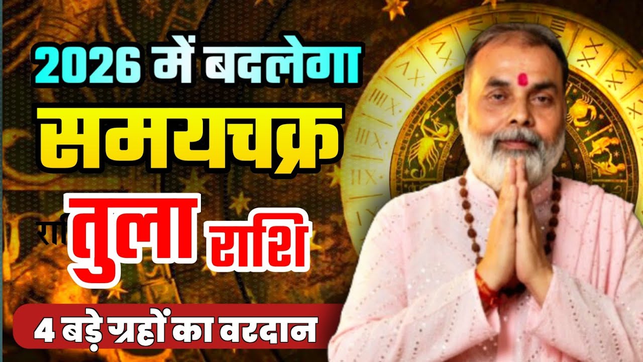 तुला राशि 2026 में बदलेगा समयचक्र | 4 बड़े ग्रहों का वरदान @grahvaani